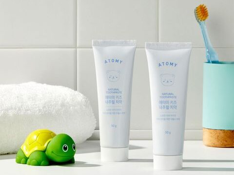 Dětská zubní pasta 2 × 50 g / Atomy Kids Natural Toothpaste